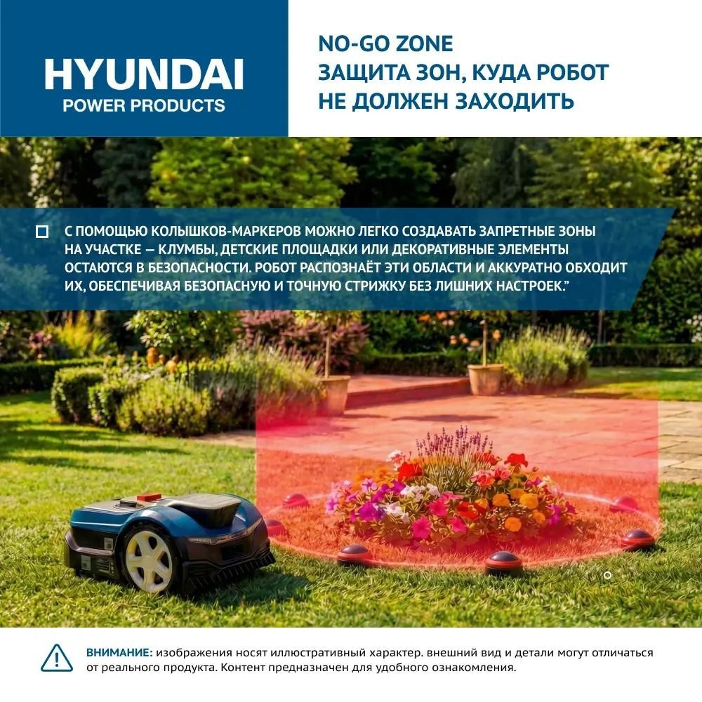 Газонокосилка-робот аккумуляторная HYUNDAI L-CORTEX-7 - 8428085