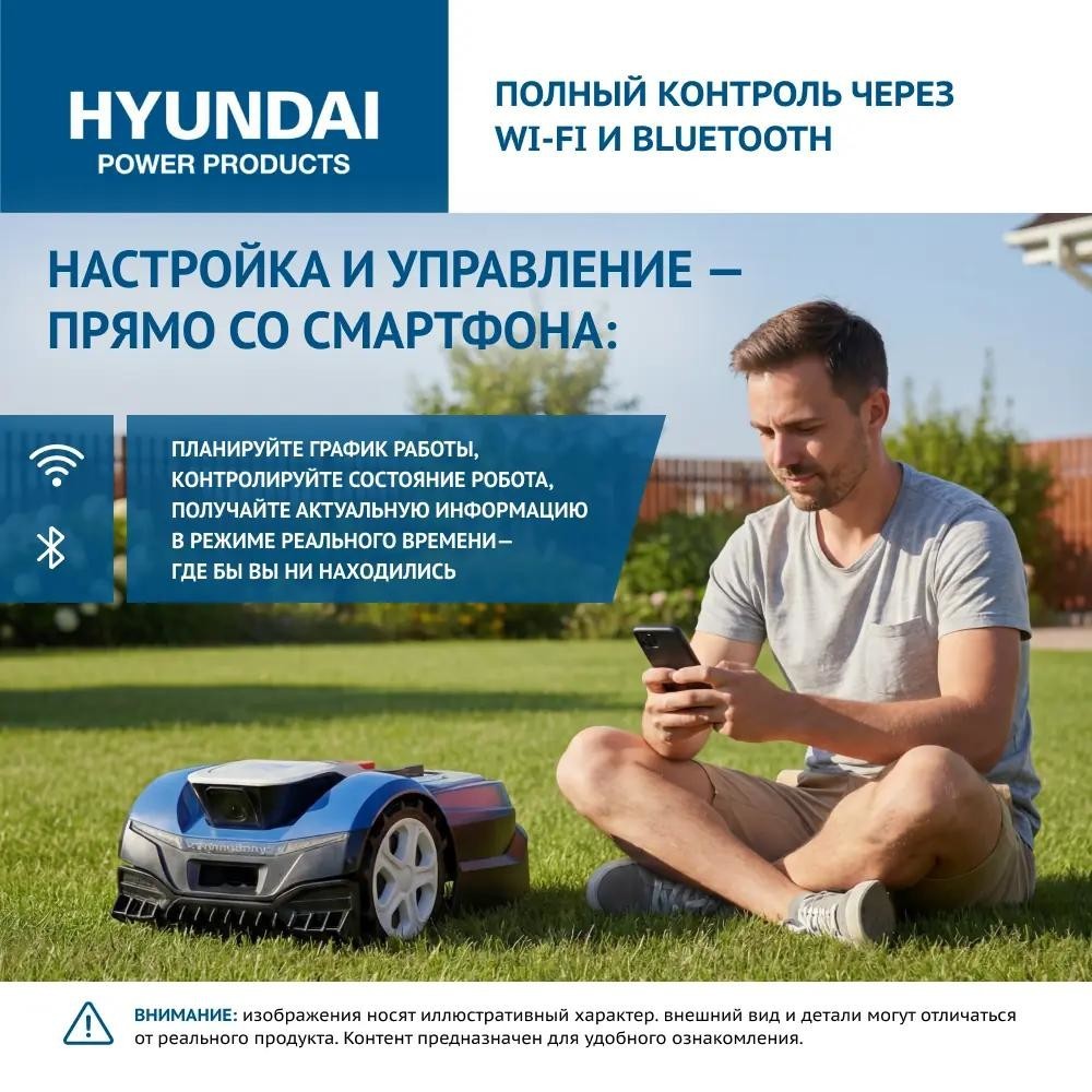 Газонокосилка-робот аккумуляторная HYUNDAI L-CORTEX-7 - 8428080